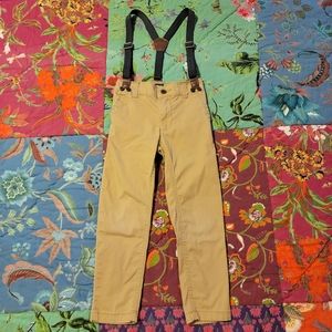 OshKosh Toddler Khaki Suspenders Pants 4T